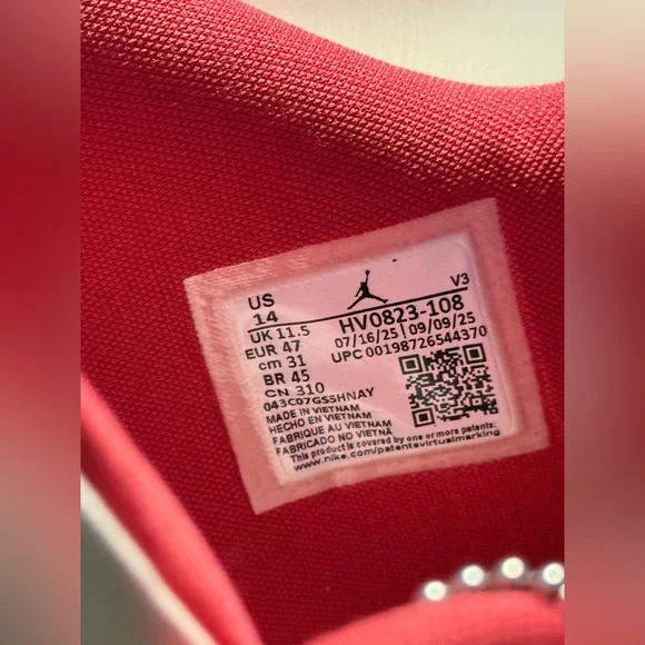 Women's Size 14/Men's Size 12.5 - Air Jordan 4 Retro "Pale Ivory and Tough Red" - Picture 12 of 16